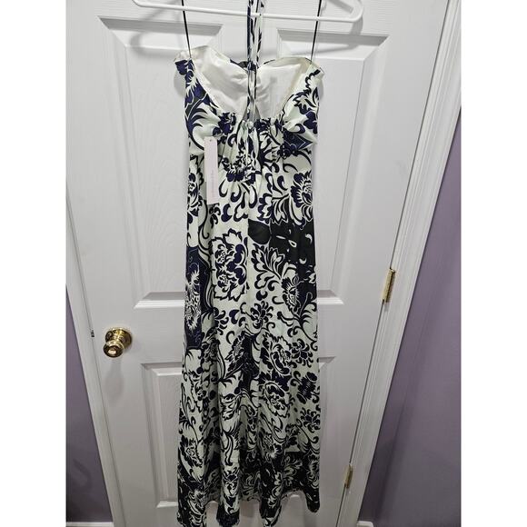 NWT ANTHROPOLOGIE DELFI Halter Maxi Dress Size S Floral Retail 420.00 - Picture 6 of 11